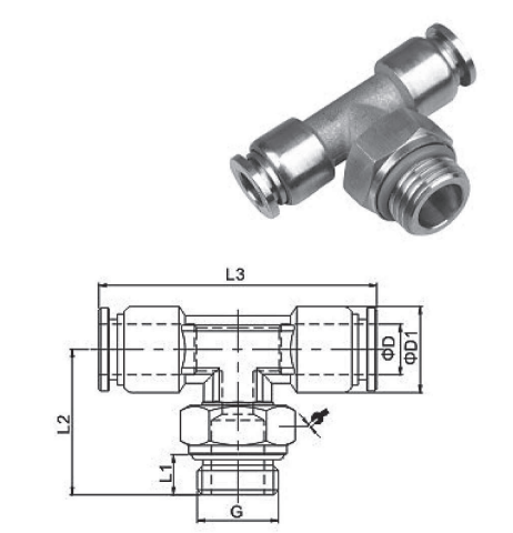 Stainless Steel Quick Push-In Fittings QX TG